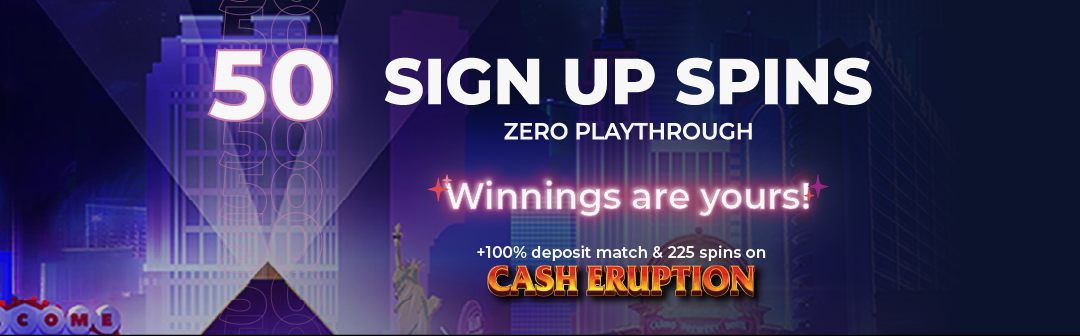 50 Sign up Spins